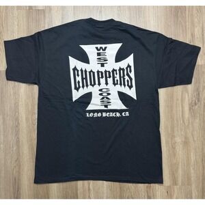 Vintage Y2K West Coast Choppers Long Beach T Shirt Size 2XL